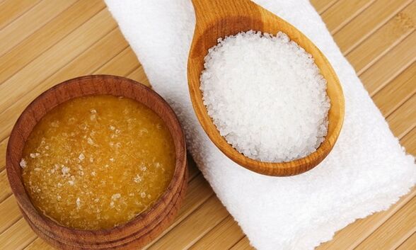 Miele e sale alimentare per il trattamento dell'artrosi del ginocchio